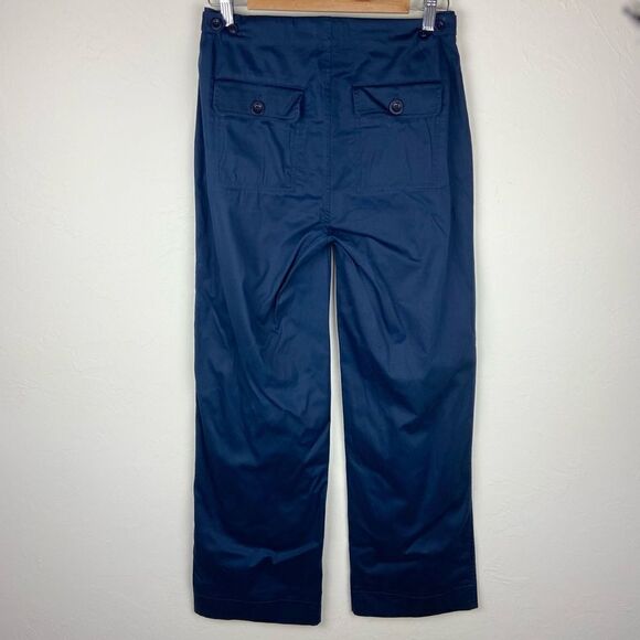 Sundance Wide Leg Button-Pocket Pant - Navy - Picture 5 of 7